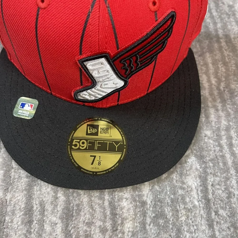 Chicago White Sox Hat Cap Fitted Mens 7 1/8 Red MLB Baseball 59FIFTY New Era